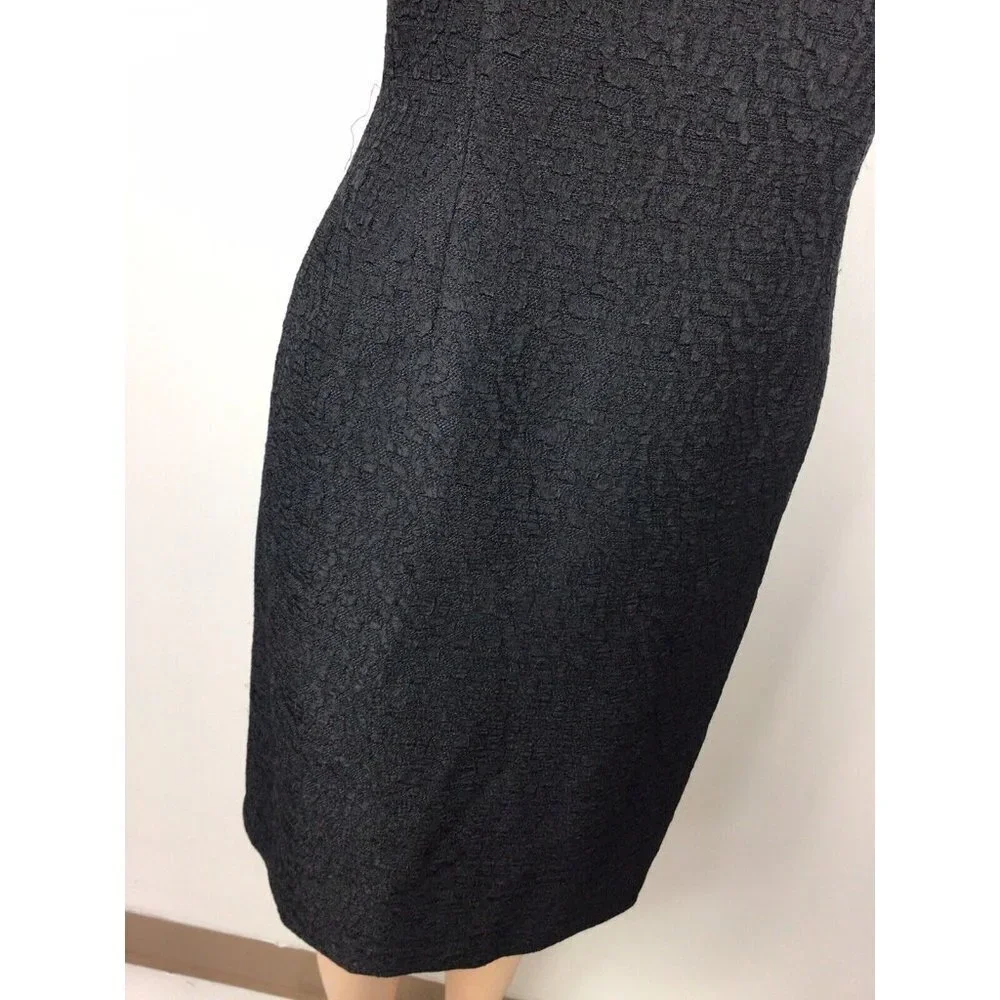 Carmen Marc Valvo Black Dress Womens 6 - Picture 9 of 9